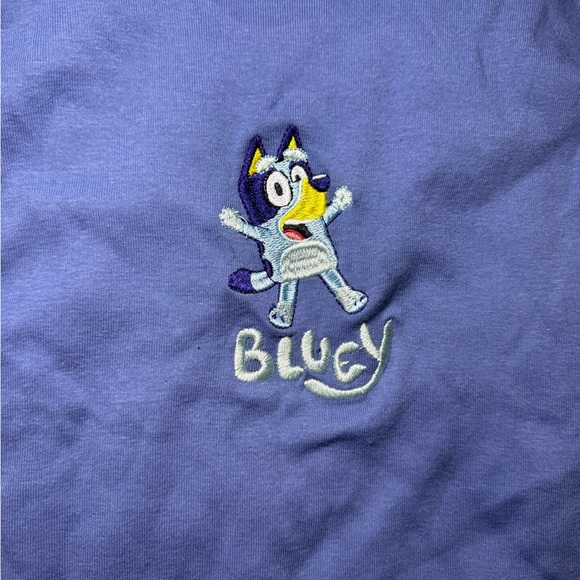 NWT Bluey Graphic Cotton Blend Tank Top - Blue Size Extra Large - Picture 2 of 5